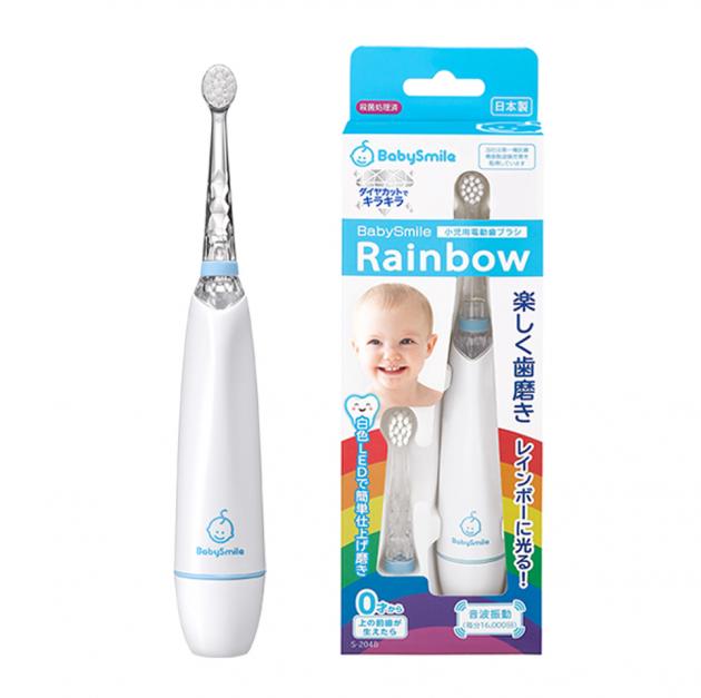 日本炫彩變色兒童電動牙刷（藍）S-204B